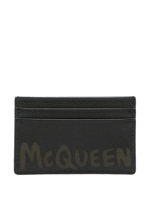 Card holder with logo ALEXANDER MCQUEEN | 7362301AAQ51088